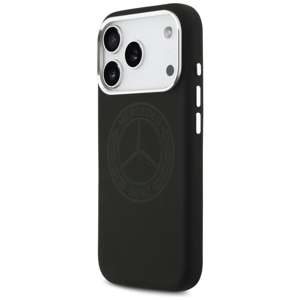 Etui Mercedes Silicone Vintage Logo      MagSafe do iPhone 17 Pro czarny