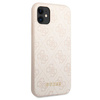 Guess GUHCN61G4GFPI iPhone 11 / Xr 6,1"różowy/pink hard case 4G Metal Gold Logo