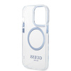 Guess GUHMP14XHTRMB iPhone 14 Pro Max 6,7" niebieski/blue hard case Metal Outline Magsafe
