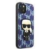 KARL LAGERFELD KLHCP13MPMNIKBL IPHONE 13 / 14 / 15 6,1" HARDCASE NIEBIESKI/BLUE MONOGRAM IKONIK PATCH