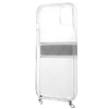 Guess GUHCP13SKC4GBSI iPhone 13 mini5,4" Transparent hardcase 4G Grey Strap Silver Chain