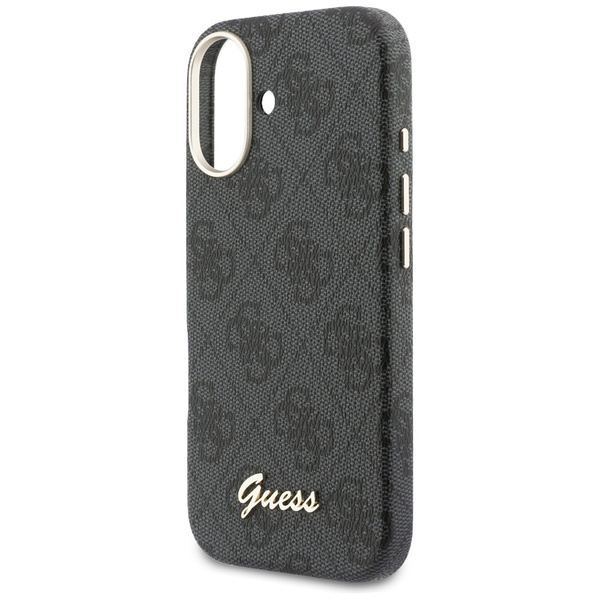 Etui Guess 4G Script MagSafe do iPhone   17 czarny