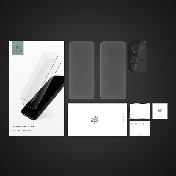 SZKŁO HARTOWANE TECH-PROTECT SUPREME SET XIAOMI REDMI NOTE 12S CLEAR