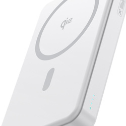 Baseus Powerbank magnetyczny Airpow ? Qi2 10000mAh 22.5W Biały (z kablem ładującym Simple Series Type-C do Type-C (20V/3A) 30 cm)