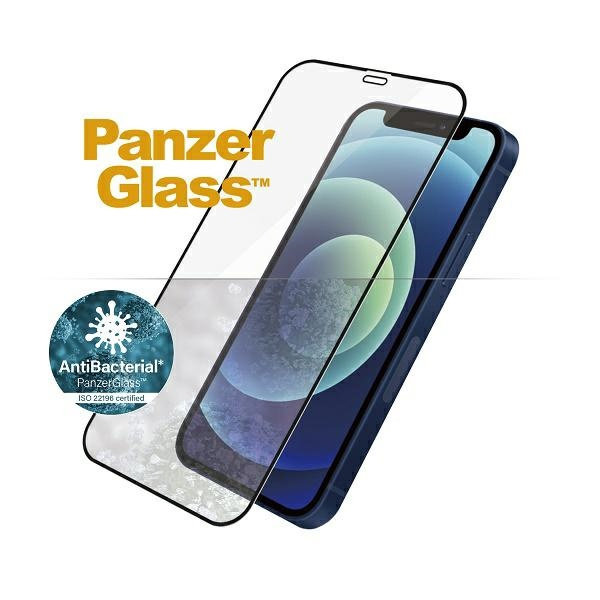 PanzerGlass E2E Super+ iPhone 12 MiniCase Friendly AntiBacterial MicroFracture czarny/black