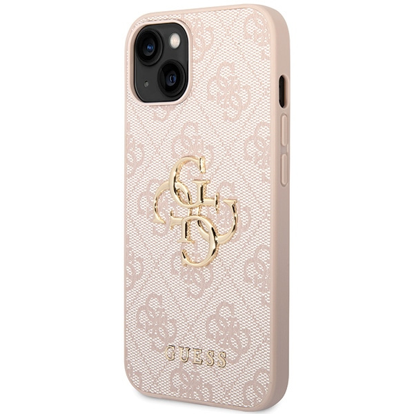 Guess GUHCP15S4GMGPI iPhone 15 / 14 / 13 6.1" różowy/pink hardcase 4G Big Metal Logo