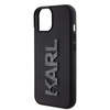 Etui Karl Lagerfeld 3D Rubber Glitter Logo na iPhone 15 - czarne