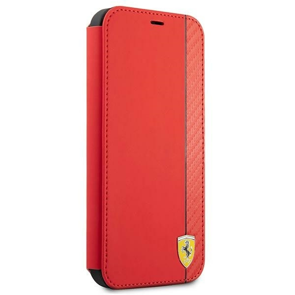 Ferrari FESAXFLBKP13SRE iPhone 13 mini 5.4" red/red book On Track Carbon Stripe