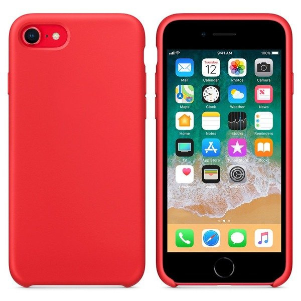 CASE SILICONE IPHONE 7 / 8 / SE 2020 RED