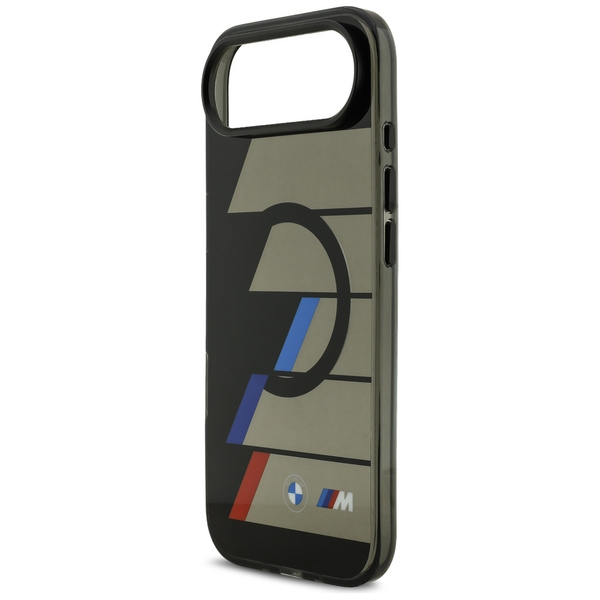 Etui BMW M IML Metal Buttons Tricolor    Lines MagSafe do iPhone Air czarny