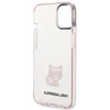 KARL LAGERFELD KLHCP14MCTTRI IPHONE 14 PLUS / 15 PLUS 6,7" HARDCASE RÓŻOWY/PINK TRANSPARENT CHOUPETTE BODY