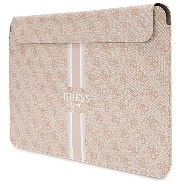 Guess Sleeve GUCS16P4RPSP 16" różowy/pink 4G Printed Stripes