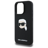 Karl Lagerfeld KLHMP16LSKHPPLK iPhone 16 Pro czarny/black HC MagSafe Sil KL Head Print