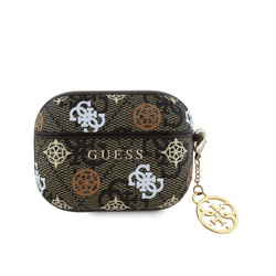 Guess PU 4G Peony Charm Case for AirPods Pro Brown