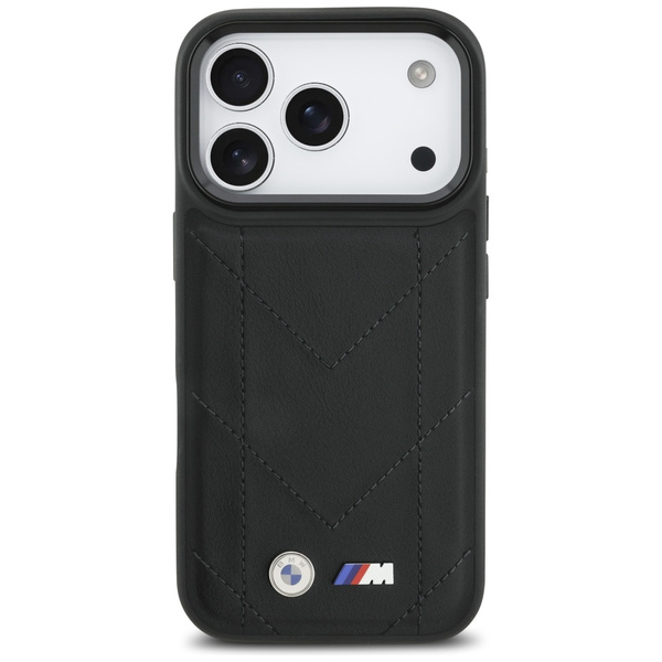 Etui BMW M Quilted Logo MagSafe do       iPhone 17 Pro czarny