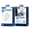 JELLICO ładowarka sieciowa EU20 GaN PD 65W 2xUSB-C + 1xUSB QC3.0 Biały