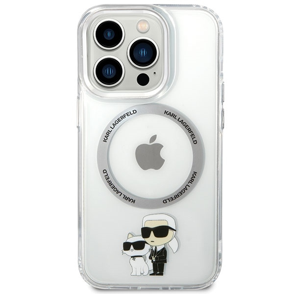Karl Lagerfeld KLHMP13LHNKCIT iPhone 13 Pro 6.1" hardcase transparent Iconic Karl&Choupette Magsafe