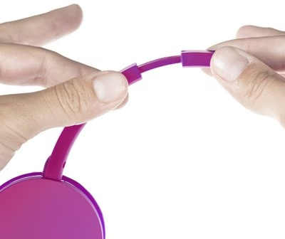 Energy Sistem grape-colored, over-ear headphones with 105 dB microphone, single 3.5 mm jack