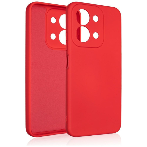 Etui Beline Silicone Redmi 15C czerwony