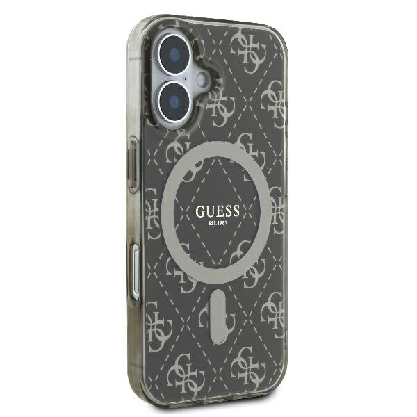 Guess GUHMP16MH4DTEW iPhone 16 Plus6.7" brązowy/brown hardcase IML 4G Background MagSafe