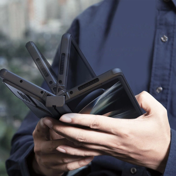 Nillkin CamShield Pro Case (simple) case for Samsung Galaxy Z Fold 4 cover with camera cover blue