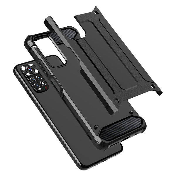 HYBRID ARMOR CASE TOUGH RUGGED COVER FOR XIAOMI REDMI NOTE 11S / NOTE 11 BLACK