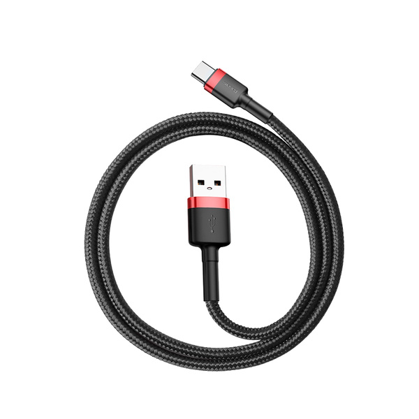 Baseus kabel Cafule USB - USB-C 0,5 m 3A czerwono-czarny