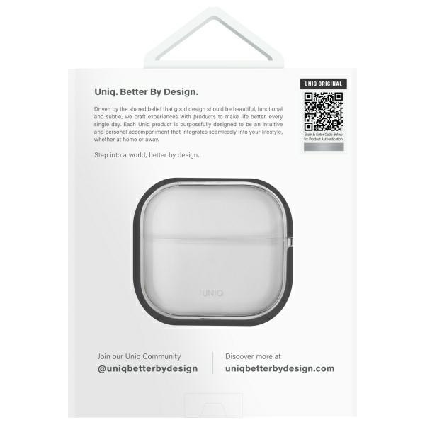 UNIQ etui Glase AirPods 4                przezroczysty/glossy clear