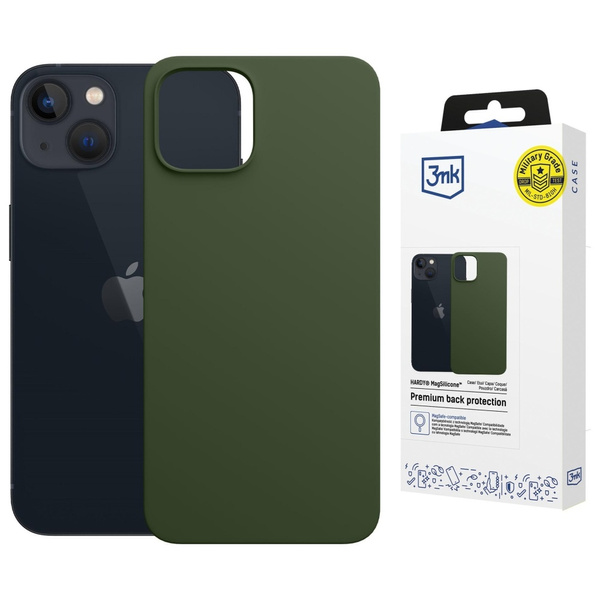 Etui 3MK Hardy MagSilicone do Apple      iPhone 15 ciemnozielony