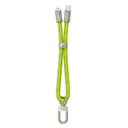 Kabel USB C do Lightning Hoco PD 20W w formie smyczki 0,22 m GH5 zielony