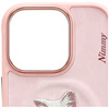 Etui Nimmy Magnetic fashion cute pet     MagSafe do iPhone 16 Pro różowy