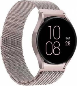 Puro Puro Milanese Magnetic Band Pasek ze stali nierdzewnej do Samsung Galaxy Watch 4 / Watch 4 Classic (różowe złoto)