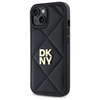 DKNY DKHCP15SPQDSLK iPhone 15 6.1"       czarny/black Quilted Stack Logo