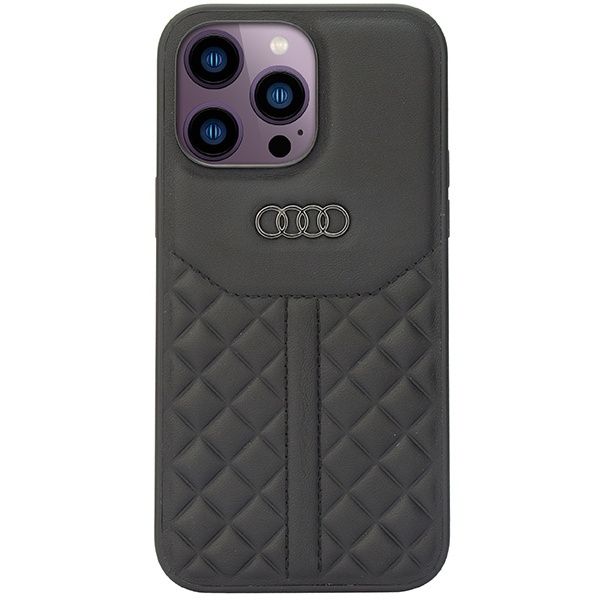 Etui Audi Genuine Leather na iPhone 14 Pro Max - czarne