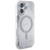 Etui Guess HC Resin Bottom Glitter do    iPhone 16 MagSafe srebrny