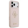 Etui Guess Silicone Big 4G Script do     iPhone 17 Pro Max różowy