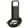 Etui Guess 4G Big Logo Cord Stap         Crossbody do iPhone 17 Pro czarny