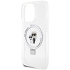 Karl Lagerfeld KLHMP14LHMRSKCH iPhone 14 Pro 6.1" white/white hardcase Ring Stand Karl&amp;Choupette MagSafe