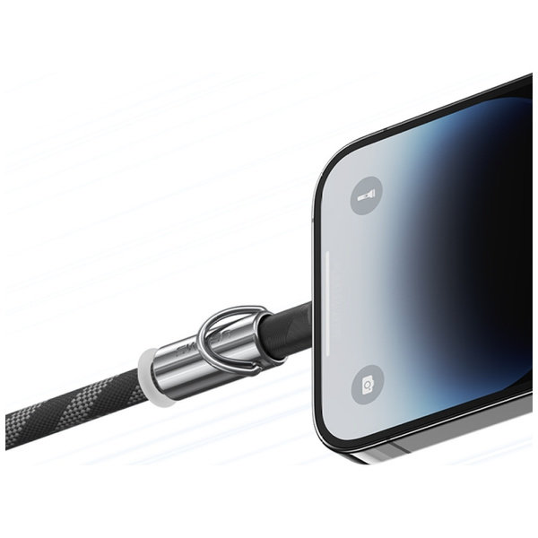 Smycz do telefonu z kablem do ładowania  Usams SJ746 30W USB-C do Lightning 1.2m zielony
