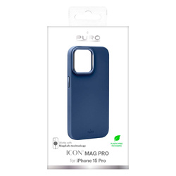 Etui Puro do Apple iPhone 15 Pro Icon Mag Pro niebieski