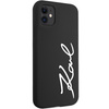 Etui Karl Lagerfeld Silicone Signature na iPhone 11 / Xr - czarne