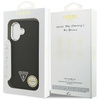 Etui Guess Grained Triangle Logo MagSafe do iPhone 17 czarny
