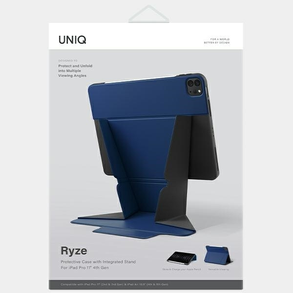 Etui UNIQ Ryze na iPad Pro 11 (2021-2022) / Air 10.9" (2020-2022) - niebieskie