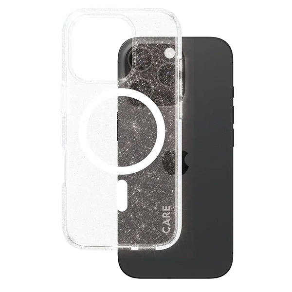 CARE by PanzerGlass Flagship Star Lit Case iPhone 16 Pro 6,3" biały/white MagSafe 1342