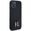 Etui Karl Lagerfeld Silicone Shadow       Metal Initial MagSafe do iPhone 15 czarny