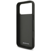 Etui AMG Leather Debossed Lines Logo do  iPhone 17 Pro Max czarny