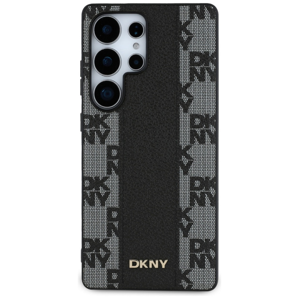 Etui DKNY Leather Checkered Pattern      MagSafe do Samsung Galaxy S25 Ultra czarny