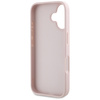 Etui Guess Grained Big 4G Logo Small     Classic Logo do iPhone 16 różowy