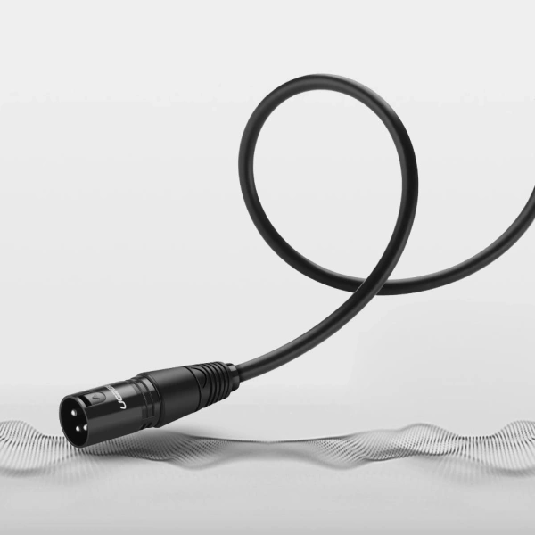 Kabel Ugreen AV130 66717 audio XLR (żeński) - XLR (męski) do mikrofonu / wzmacniacza 2m - czarny