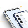 CLEAR 3IN1 CASE FOR SAMSUNG GALAXY S21 + 5G (S21 PLUS 5G) FRAME GEL COVER BLUE